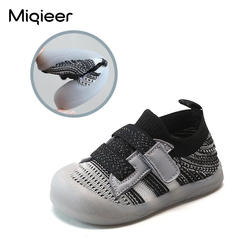 Kids Shoes Children Sneakers Spring Baby Breathable Knit Mesh Soft Bottom Sports Shoes Boys Girls Infant Toddler Casual Sneakers