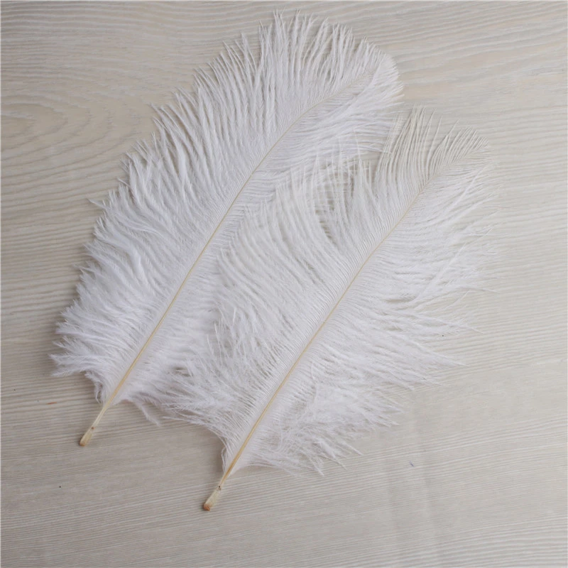 Hot Sale 10pcs white ostrich feathers 6-8 inches/15-20 cm Christmas Birthday Wedding Party DIY Decorations plumas