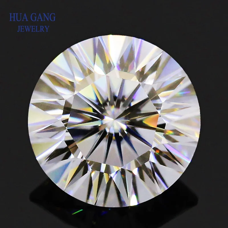 16 Heart And 16 Arrow Cut Moissanite 1ct~3ct D Color Clarity Round Cut 5~9mm Lab Grown Loose Moissanite Stone Test Positive