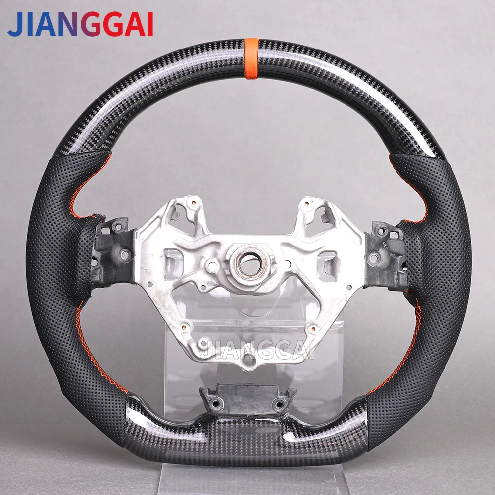 Customized Leather Carbon Fiber Car Steering Wheel Fit For Honda CRV 2011 2012 2013 2014 2015 2016 2017 2018 2019 2020 2021