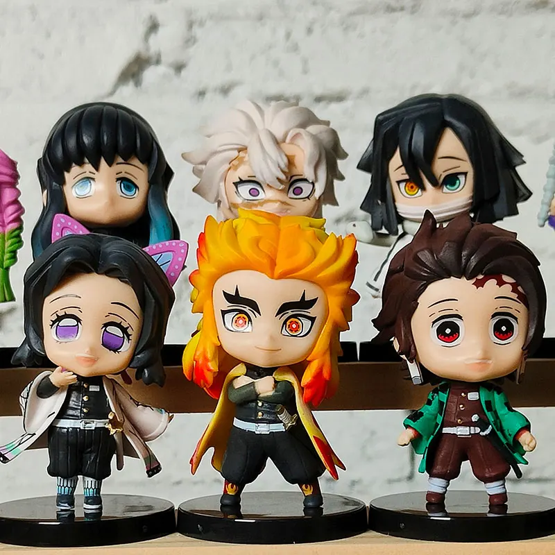 Kit de Garage Demon Slayer Version Q, Anime Kimetsu no Yaiba, poupée mobile, ornements de table, cadeau pour enfants