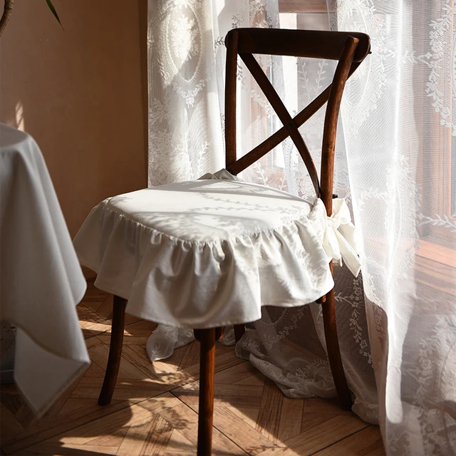 Shabby chic dining chair cushions outlet