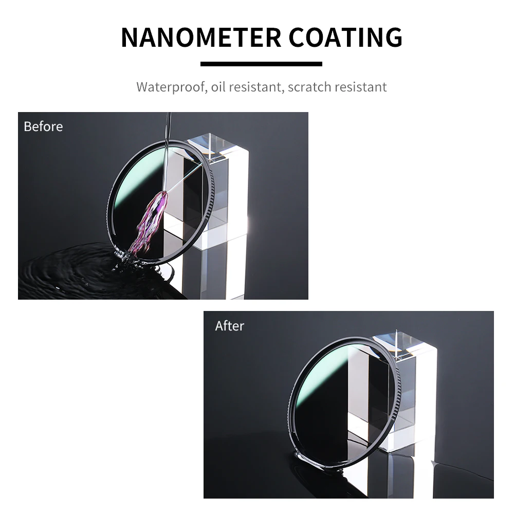 K&F Concept HD ND8 Filter Camera Lenses Multi-Layer Coating Density Filter 49mm 52mm 58mm 62mm 67mm 72mm 77mm 82mm Nano X Series