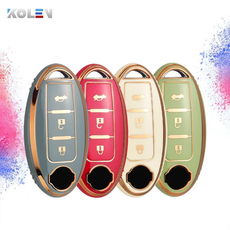New TPU Car Key Case Cover Shell Fob For Nissan Qashqai X-Trail T31 T32 Juke J10 J11 Tiida Altima Pathfinder Kicks For Infiniti
