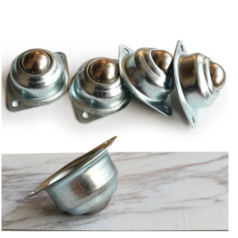 Roda Tiga Roda Universal Robot Sapi Robot 30Mm Kastor Bola Baja Semua Roda Putar Bola Furnitur Bundar Kastor Bola