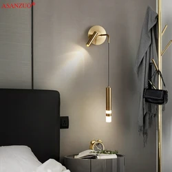 Led wall lamps 3W reading light 7W bedside wall light hotel bedside modern wall lamp bedroom study stair sconces