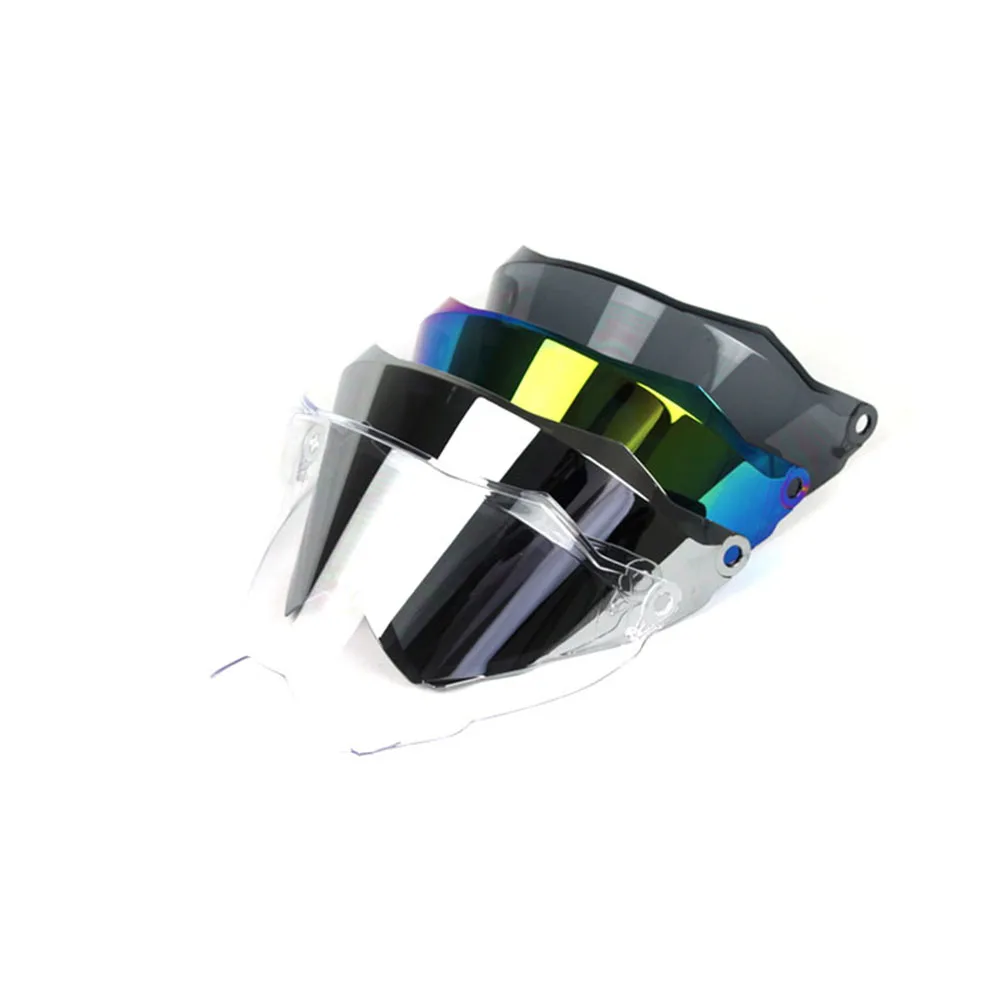 

TKOSM Helmet Visor Suitable for Most Model Flip up Lens Transparent Smoke Colorful Vintage Retro Helmet Lens no Pinlock Hole