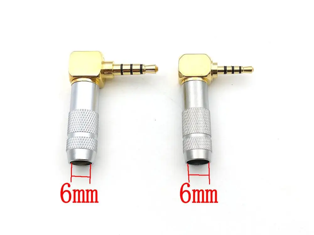 polo 90 graus plug angulo jack cabo conector de solda 50 pecas 25 mm 35 mm 01