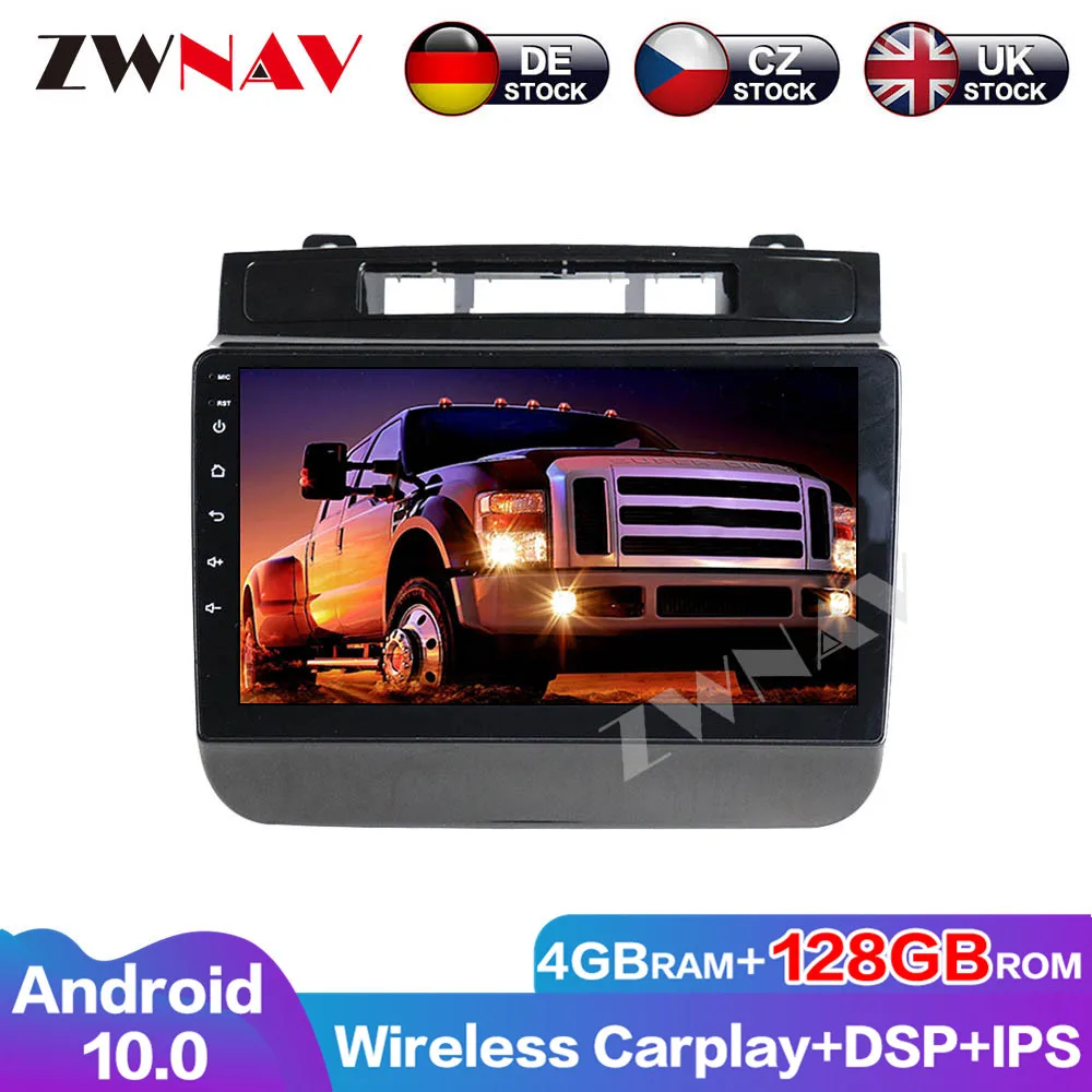 Touch Screen Auto Radio 128G Android 10 DSP Audio Navigation GPS For VW Touareg Multimedia Head Unit Car DVD Player