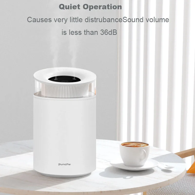 2.5L ขนาดใหญ่ความจุ Cool Mist Humidifier USB Quiet Aroma Humidifier 50ชั่วโมงล่าสุด2โหมด Mist และ7สีเครื่องฟอกอากาศ