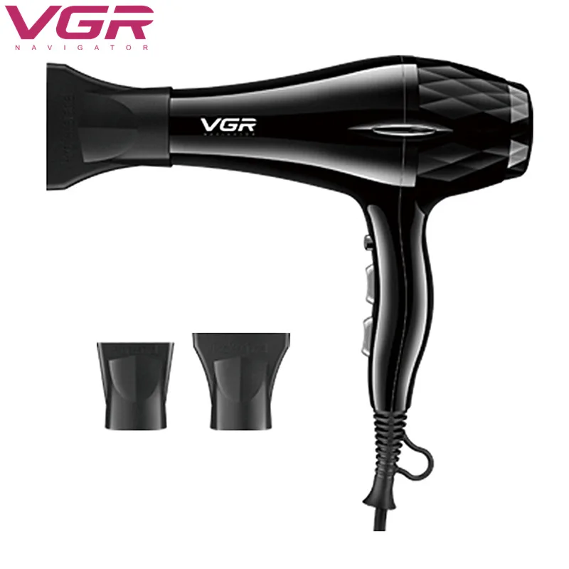 VGR 413 Hair Dryer Professional Personal Care Detachable Air Inlet Temperature Control 2200W High Power Salons Household V413