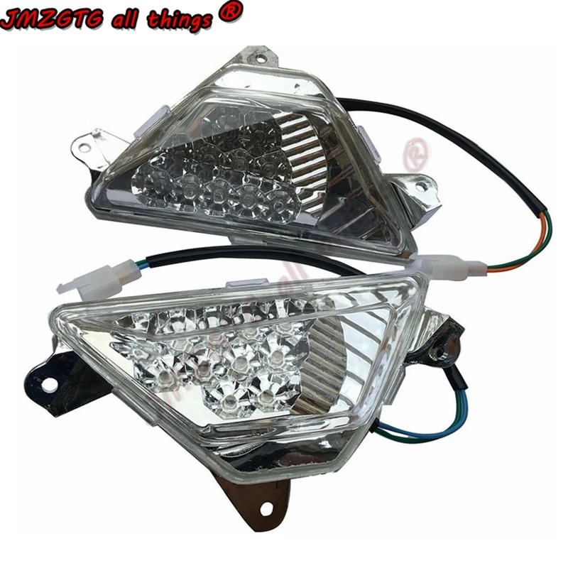 

Motorcycle Front LED Turn Signals Indicator Lamp lamp For KAWASAKI Ninja300 Ninja250 ZX6R ER-6F