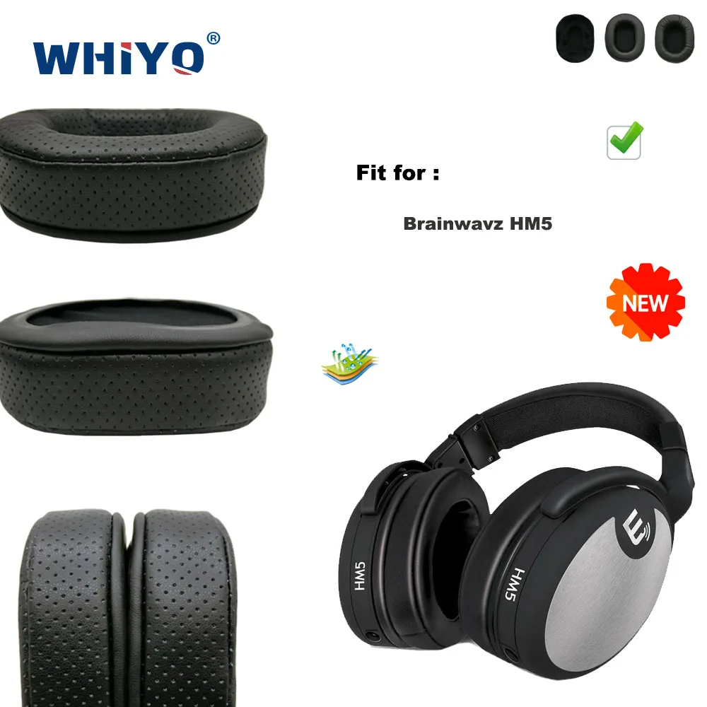 

New Upgrade Replacement Ear Pads for Brainwavz HM5 Headset Parts Leather Cushion Velvet Earmuff Earphone Sleeve Cover