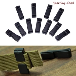 Tactical Molle Buckle Strap, cinto End Clip, Ajustar Keeper, Camping, 20mm, 25mm, 10pcs