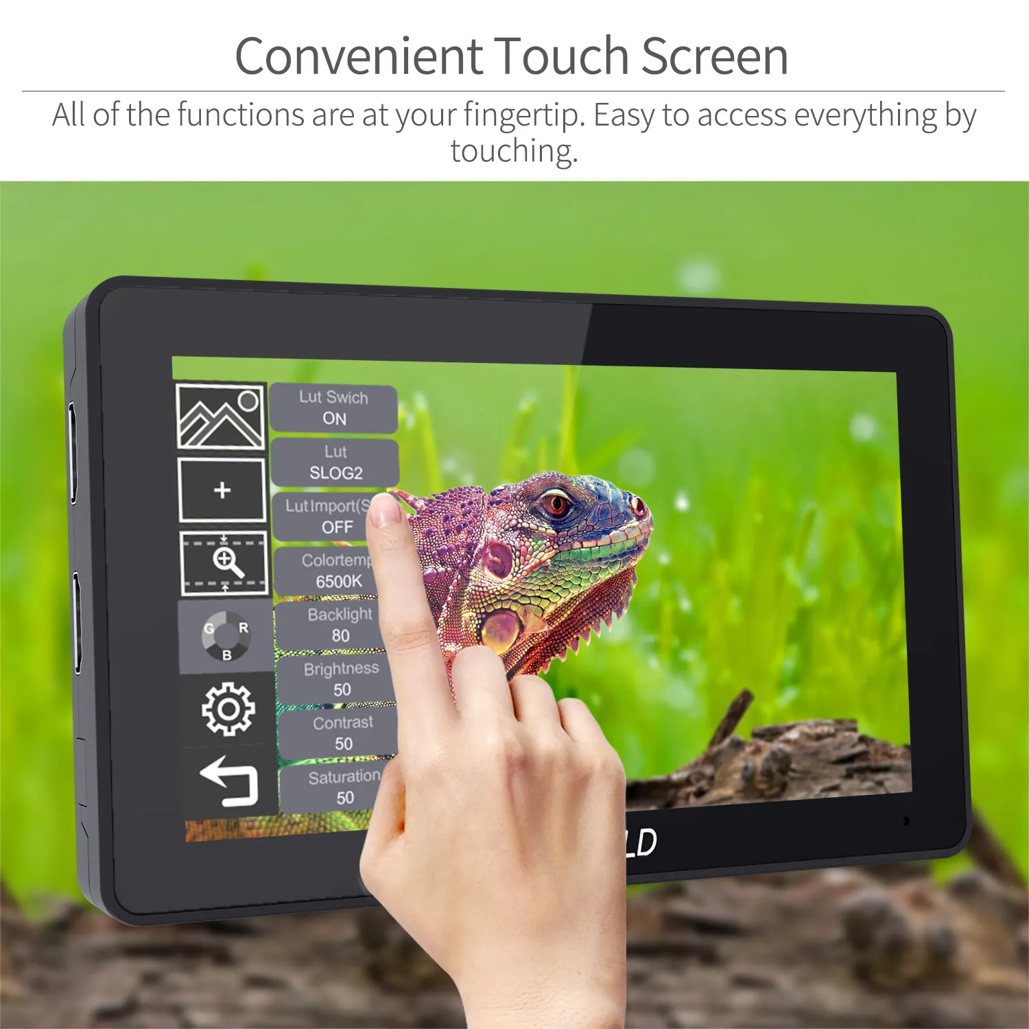 FEELWORLD 5.5 بوصة على الكاميرا DSLR المراقبة الميدانية FHD IPS شاشة تعمل باللمس 4K HDMI 1920x1080 ثلاثية الأبعاد LUT الموجي لجهاز Rig Gimbal F6PLUS