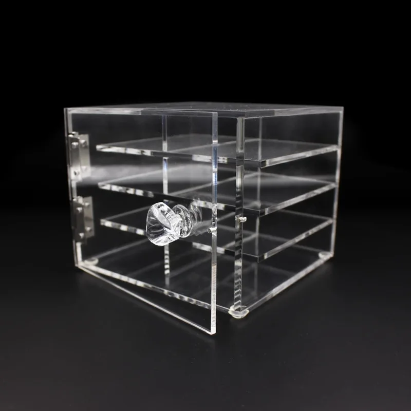 Acrylic Transparent 8 Layers Eyelash Storage Box Makeup Display Container False Eyelash Holder False Lashes Extension Tool