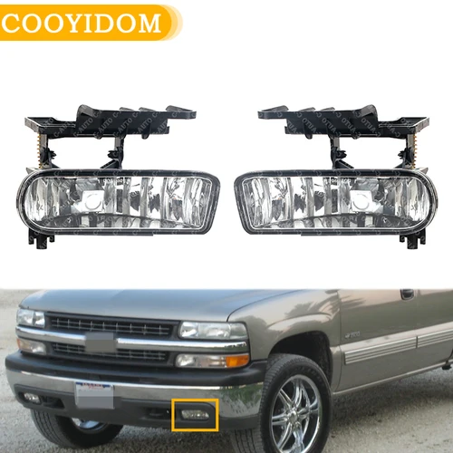 Luz antiniebla, lámpara de conducción, luz antiniebla para Chevrolet Silverado 1999-2002 Suburban Tahoe 2000-2006 YC 101000   Faro de montaje de lámpara antiniebla