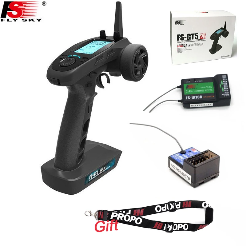 

New Flysky FS-GT5 2.4G 6CH Transmitter remote control with FS-BS6 6CH Receiver Built-in Gyro Fail-Safe for RC Car Boat