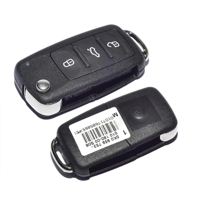 CN001065 Aftermarket 3 Button Part Number 5K0 837 202 Flip Key Remote For VW 434MHZ ID48 Chip