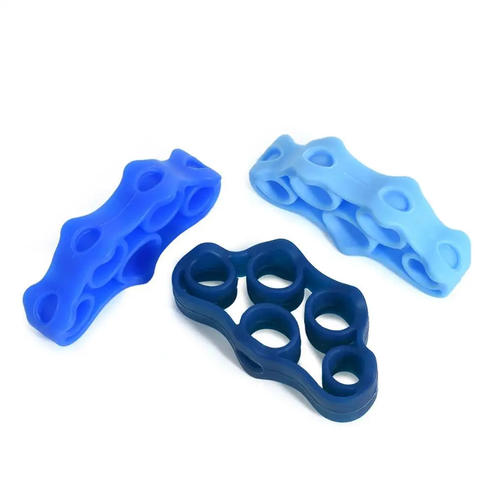 Finger Trainer Silicone Finger Stretcher Hand Exercise Grip Strength Resistance Pull Ring Training for Finger Force Grip Device