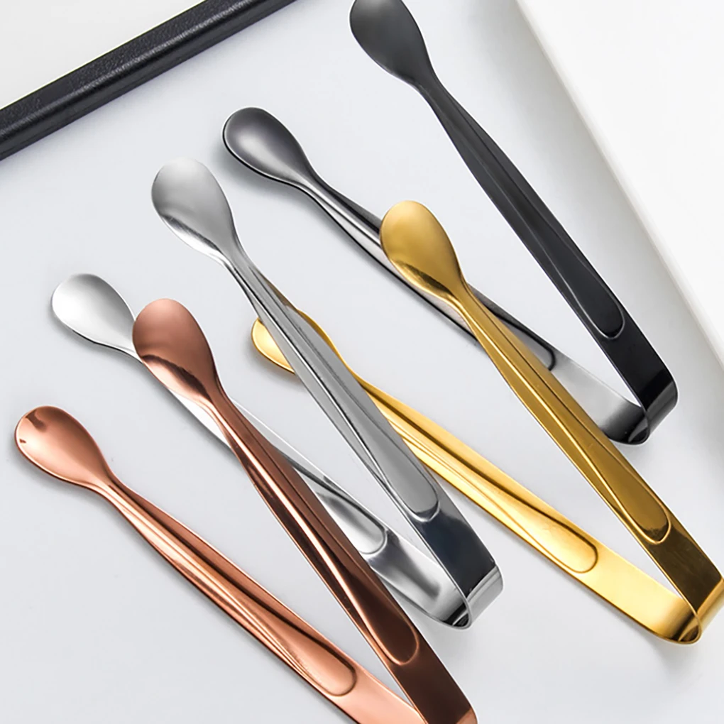 

Нержавеющая сталь Sugar Tong Hotel Bar Ice-Cube Picker кофе чай еда сервировочный инструмент, розовое золото