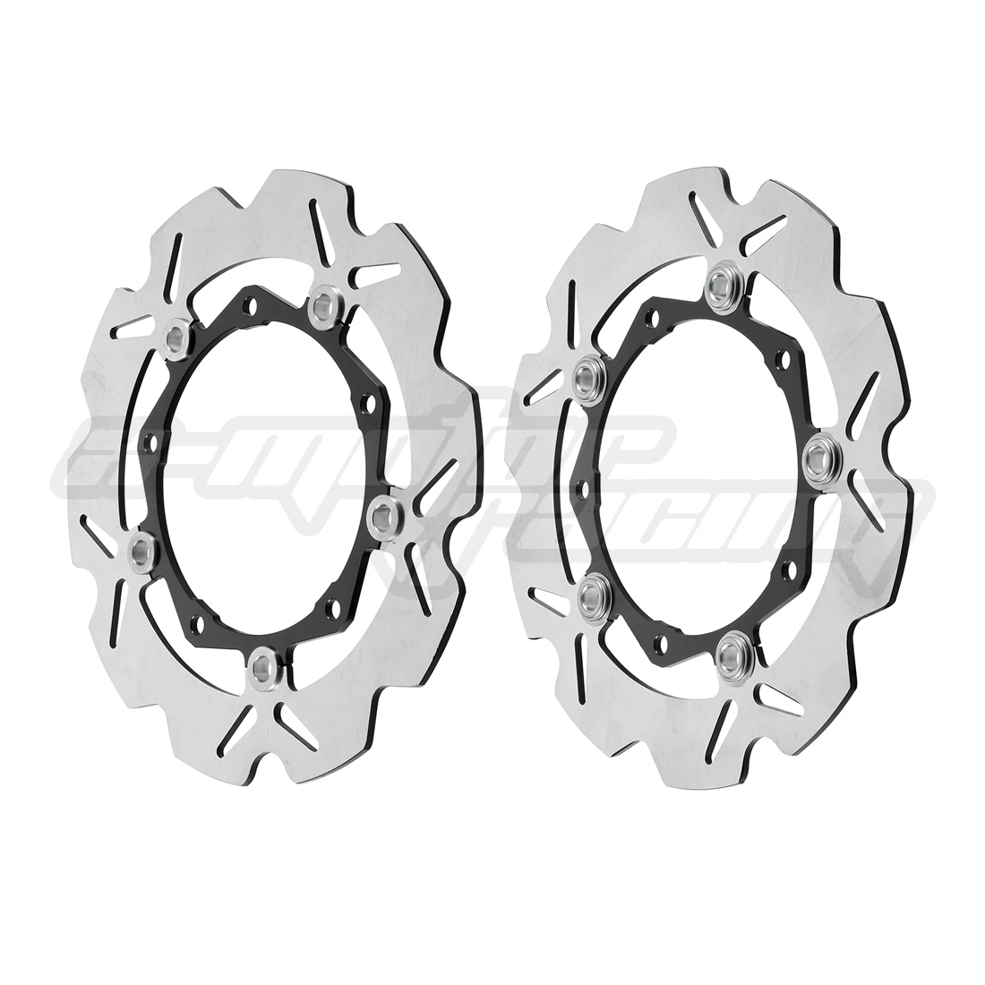 Motorcycle Front Floating Brake Discs Rotors For Yamaha XP530 T-max530 2013-2014 ABS Model 2015-2018 Flower Black