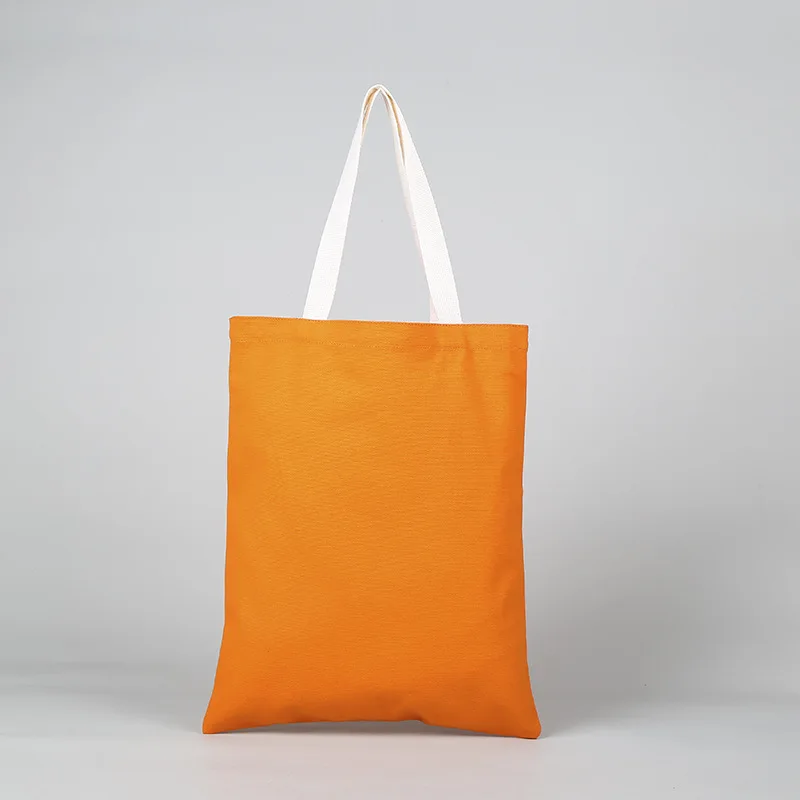 50Pcs/Lot Colorful Large Cotton Bag DIY Canvas Bag Hand Portable Environmental Protection Bag Blank Cotton Package 34X42cm