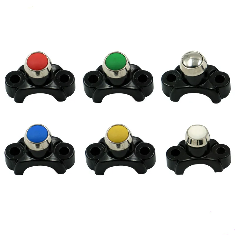 LMoDri 1 PC Red/Yellow Universal Motorcycle Switches Aluminum Handlebar Mount Headlamp Power Start Kill Fog Light Button switch