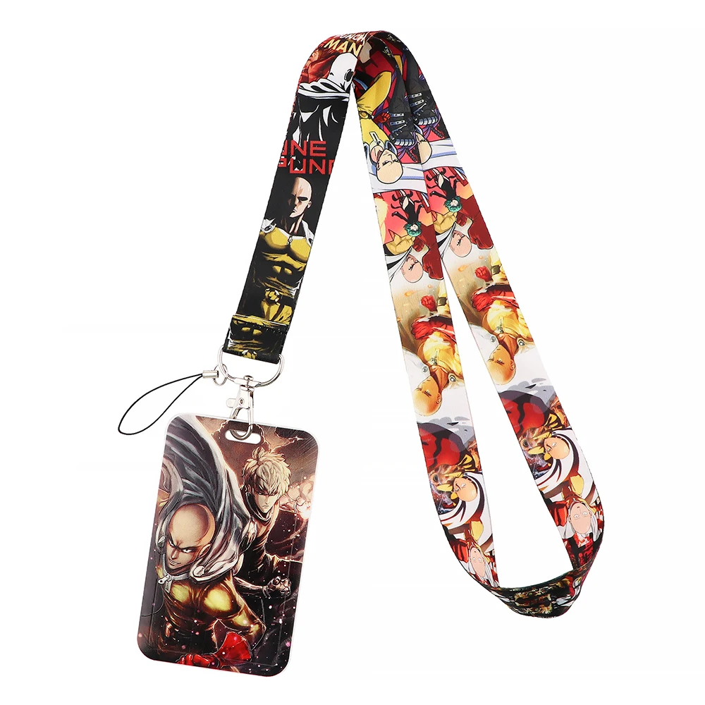 LX706 Anime Lanyard Work Card Exhibition Membership Campus Card Holder Badge Long Neck Straps Lanyard For Men Teens Kids Gift