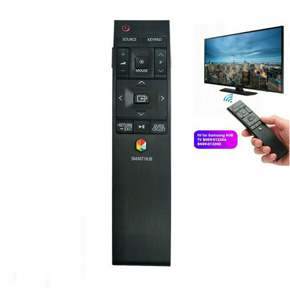 

Для Samsung Curved TV BN59-01220E RMCTPJ1AP2 BN5901220E Smart Remote Control Black