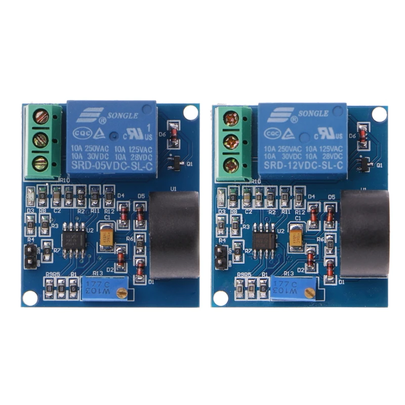 2024 New 5A Overcurrent Protection Relay Module AC Current Detection Board 12V/5V Relay