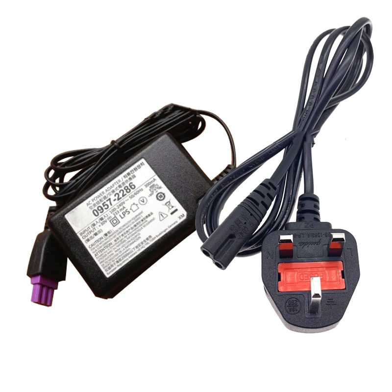 30V 333mA Printer AC Power Supply Adapter For HP Deskjet 0957-2286 1050 1000 2050 2000 2060 Printer With AC Cable EU/US/UK/ Plug