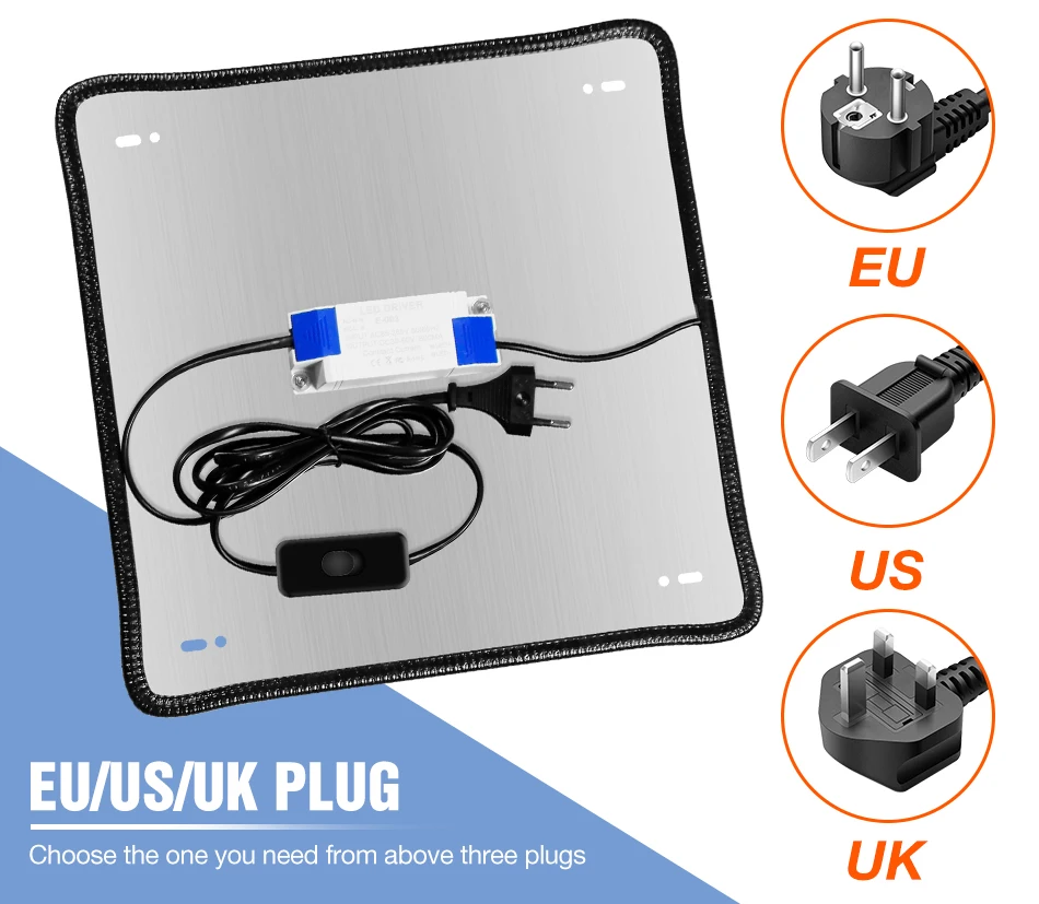 Phytolamp LED de espectro completo para plantas, luz de cultivo, semillas de flores de interior, cultivo hidropónico, lá