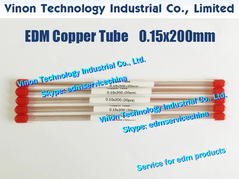 (20pcs/lot) 0.15x200MM Copper Tube Single Channel. Copper EDM Tubing Electrode Single Hole Dia 0.15mm Length 200mm for EDM Drill