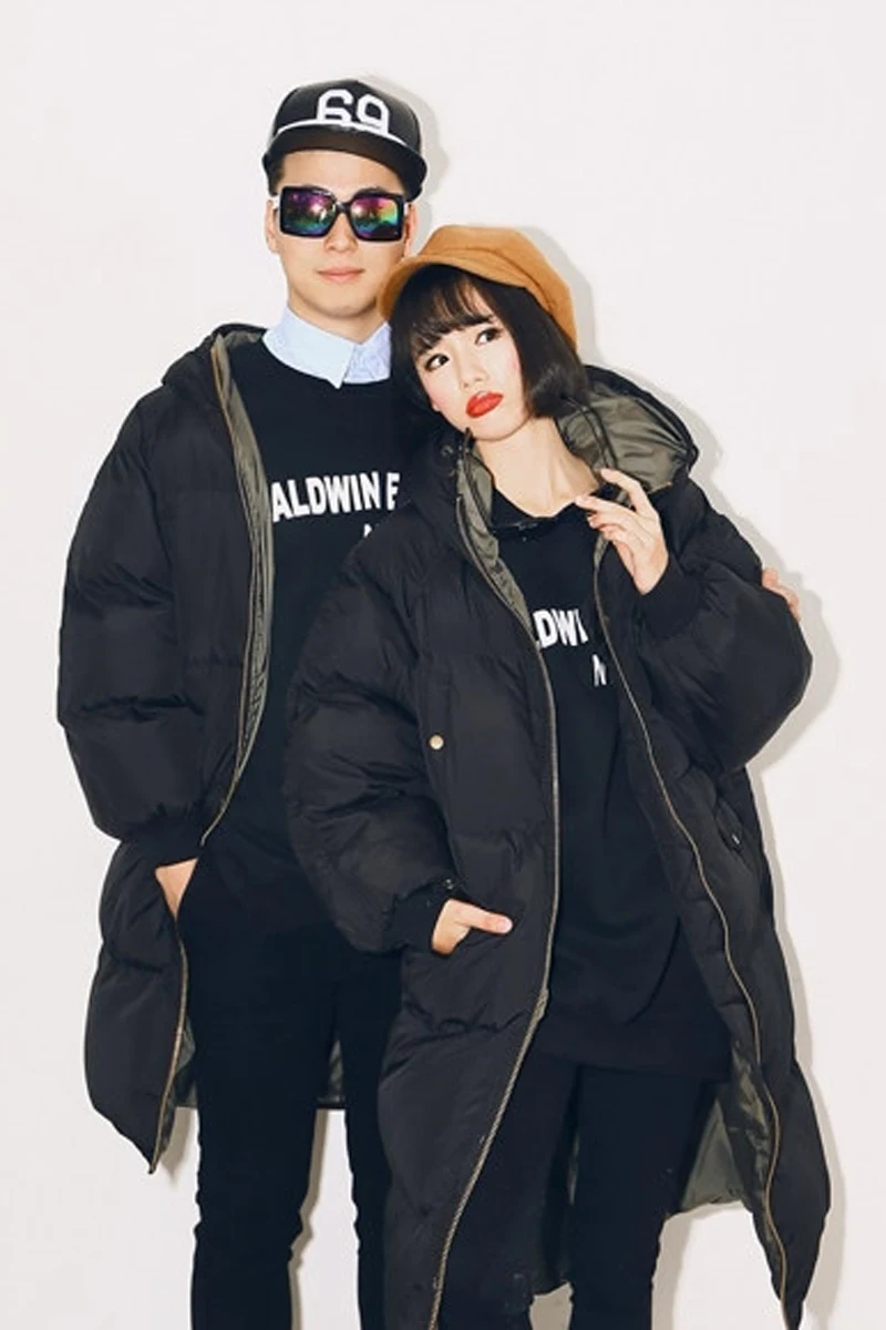 

Women Winter Coat Long Jacket Warm Couple Parkas High Quality Padded Cotton Coat Female Overcoat Plus Size 3XL LX1075