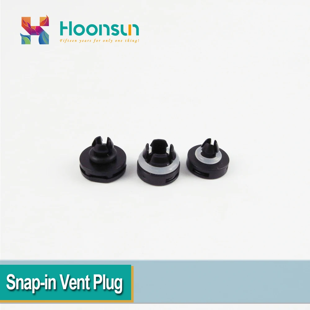 100pcs Nylon Snap-in Vent Plug Plastic Breathable Valve Hole Size 6.2-6.6mm