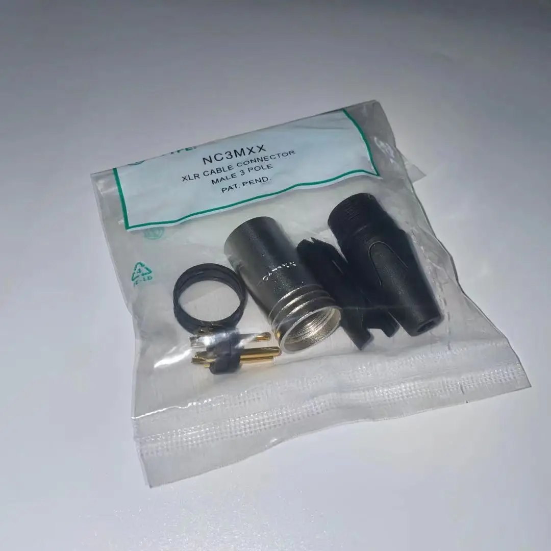 60 PÇS/LOTE SLIVER COR 30PCS NC3FXX & 30PCS NC3MXX iluminação equipamento de Palco cantando Microfone XLR Macho E Fêmea Conectores