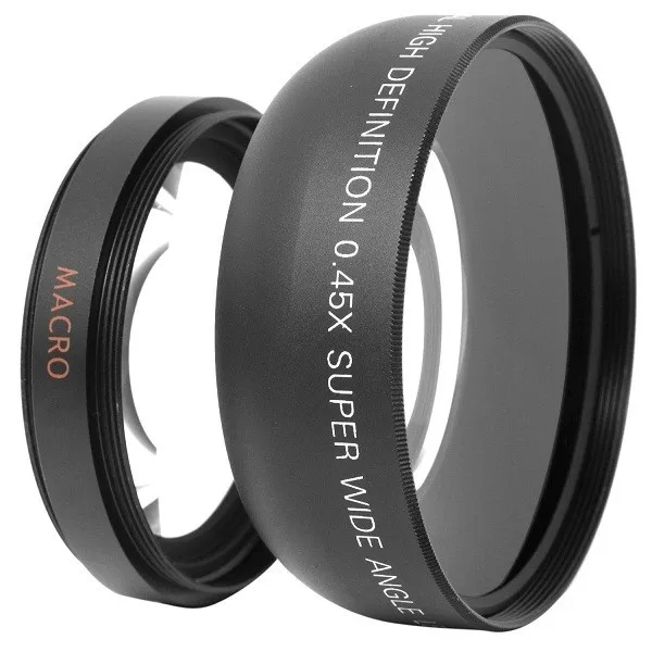 GloryStar 58MM 0.45x Wide Angle Lens + Macro Lens for Canon EOS 350D/ 400D/ 450D/ 500D/ 1000D/ 550D/ 600D/ 1100D Nikon