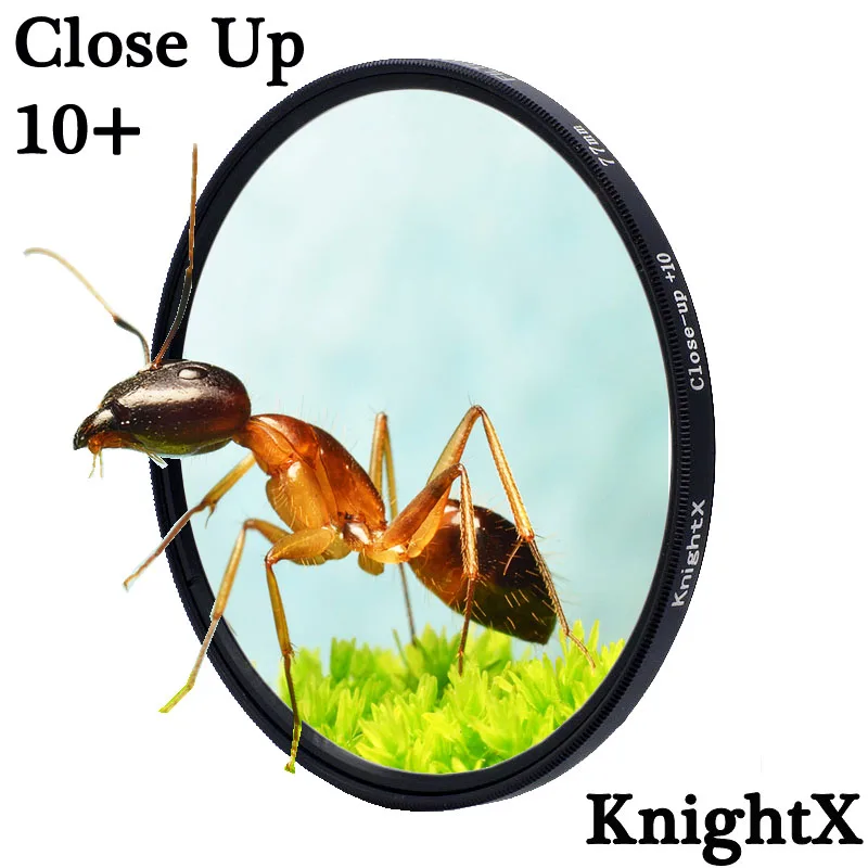 KnightX Macro Close Up Camera Lens Filter 10+ For Canon Eos Sony Nikon 400d D5300 200d 1300d 49mm 52mm 55mm 58mm 62mm 67mm