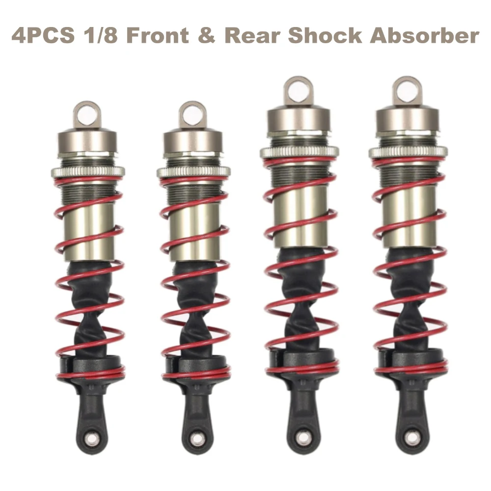 4Pcs Shock Absorber 120mm Front 140mm Rear Metal Damper Suspension for HPI TROPHY FLUX 107016 1/8 RC Racing Car Truggy ZD Racing