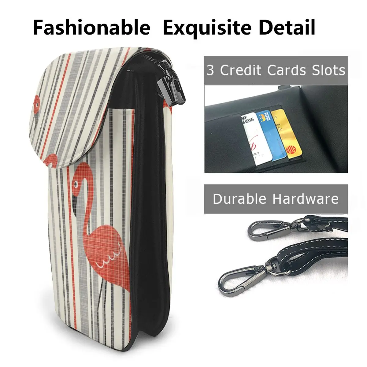 NOISYDESIGNS Stripe Mini Cellphone Bag For Female Daily Use Shoulder Bags Women's Leather Small Crossbody Messenger Purse