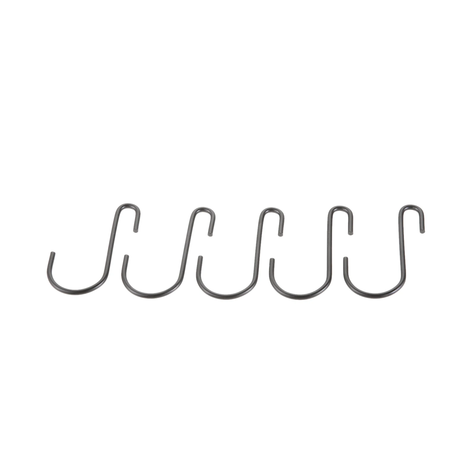 20/50pcs ganci a forma di S neri appesi ganci a S resistenti appendiabiti per cucina bagno camera da letto ufficio Pancoat Bag piante appese