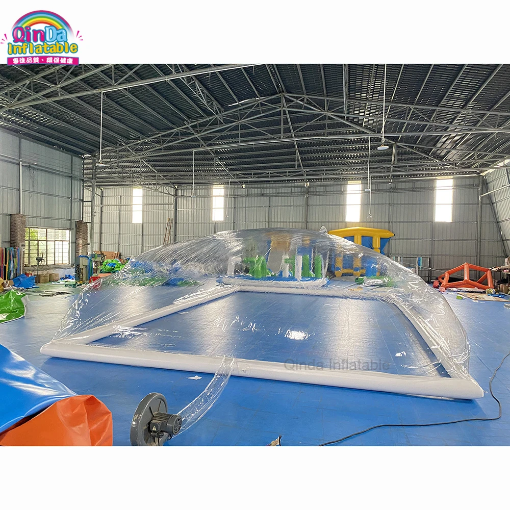 Giant Clear Inflatable Pool Ceiling Dome Shape Inflatable Swimming Pool Cover Tent