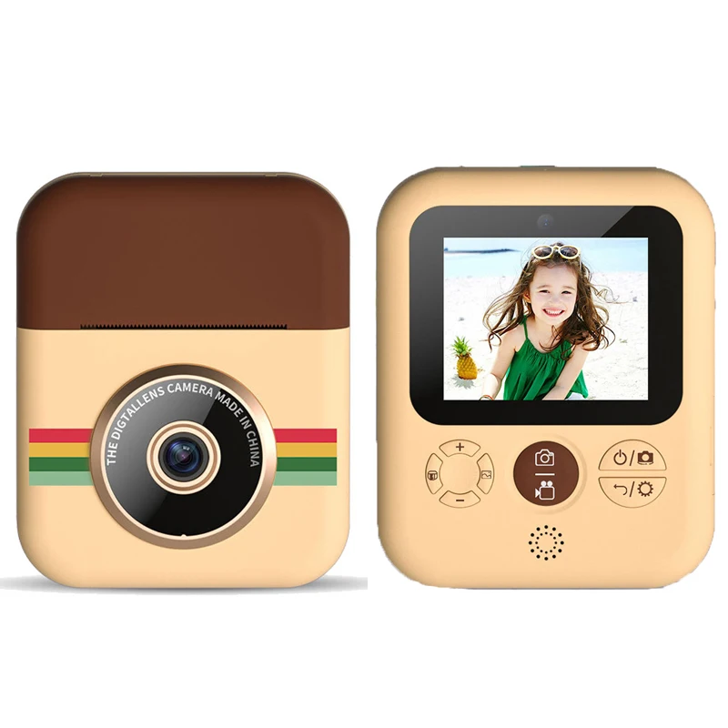 Children Camera Instant Print Camera For Kids 1080P Digital Camera With Thermal Photo Papers Child Toy Camera For Birthday Gifts