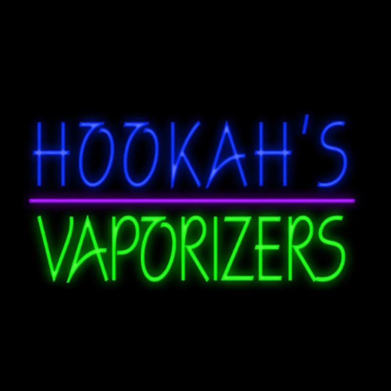 

Hookahs испарители, дымовой магазин, гостиная, неоновая вывеска, реальная стеклянная трубка, барочный магазин, декор комнаты, пользовательская реклама, дисплей, лампа 19 "X10"