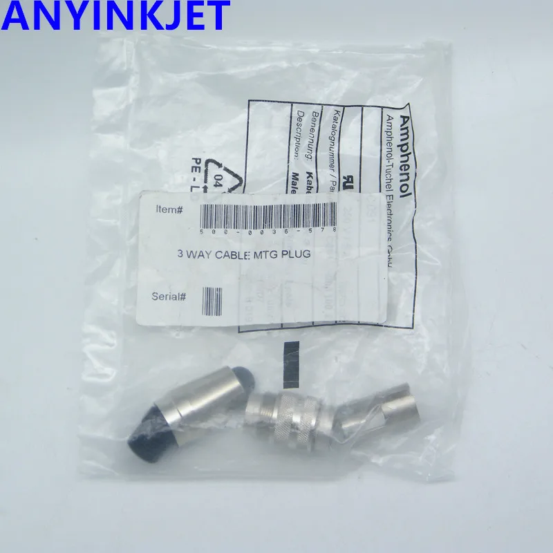 

100% brand new original Videojet VJ1210 DIN plu 3 pins DIN PLUG for videojet VJ1210 VJ1510 VJ1220 VJ1610 VJ1520 VJ1620 printer