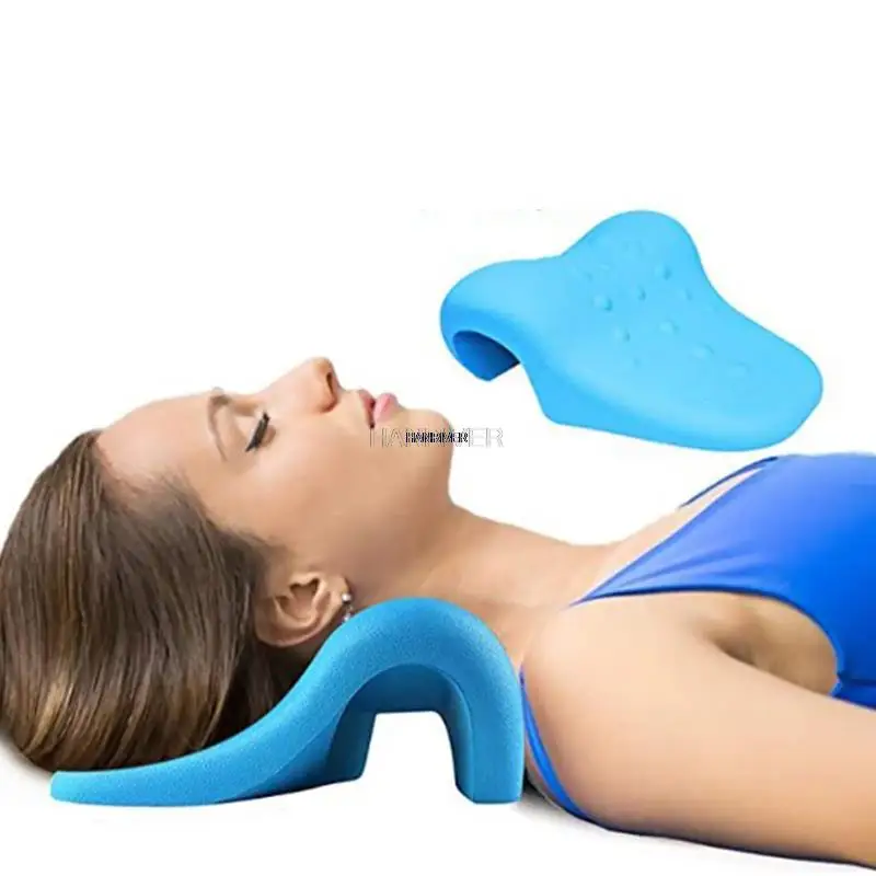 PU foam cervical pillow repair straight and reverse arch polyurethane correction massage traction pillow health care