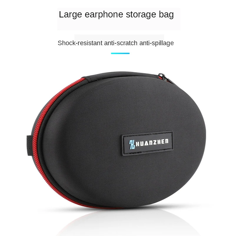 Headphone Storage Bag Ring  Folding Headphone  Compression Drop-Resistant Storage Box Universal  for studio3(black)