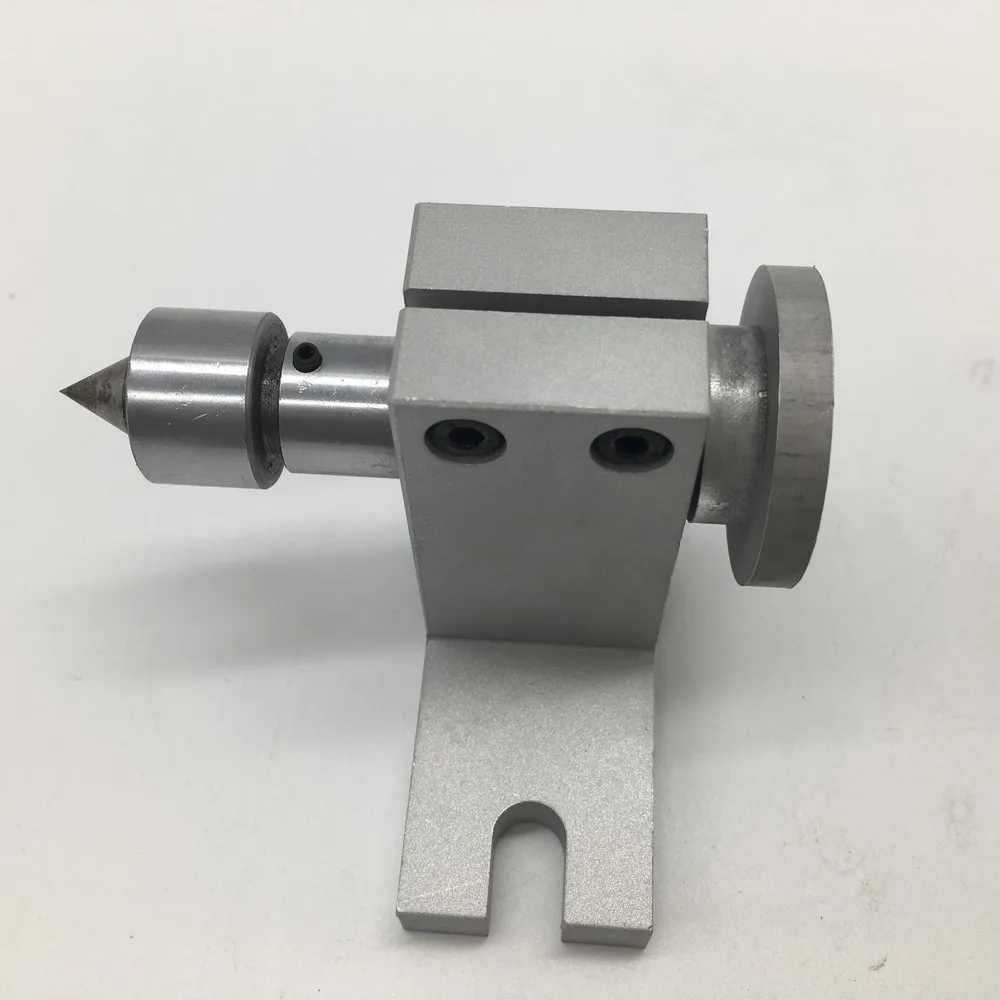 4 Axis CNC Dividing Head A Axis Rotation K01-50 2 Inch Chuck 4th Rotary & MT2 Tailstock for Router Woodworking Engraving