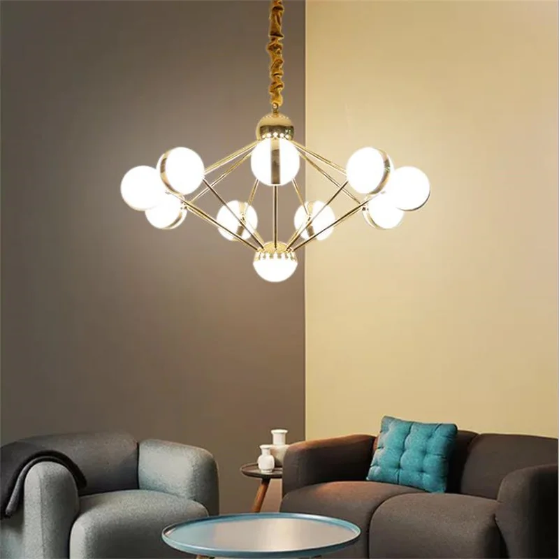 

Modern creative led chandelier northern Europe individual lamp art clothing shop bar magic bean Chandelier